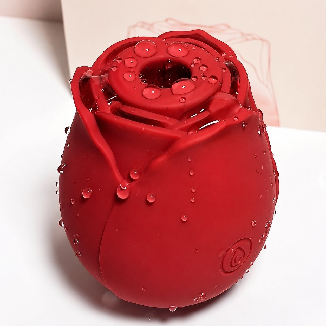 Luxury Rose Massager in deep red